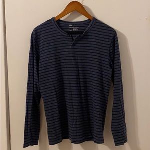 Blue Striped Henley